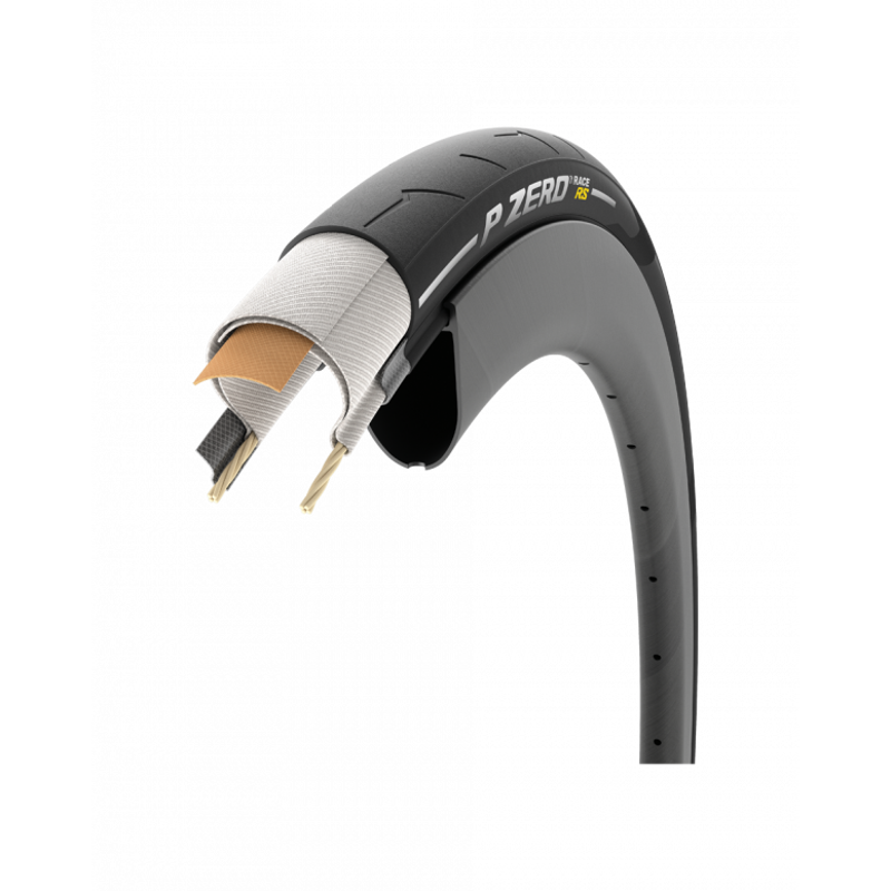 PIRELLI P-ZERO Race RS 700c Clincher Tyre in Black-3