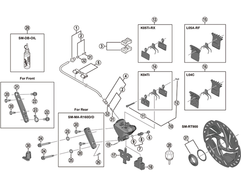 Balfes Bikes Shimano BR-R9170 calliper fixing bolt A | Free postage over £30, £10 off first order, price match & 0% finance.