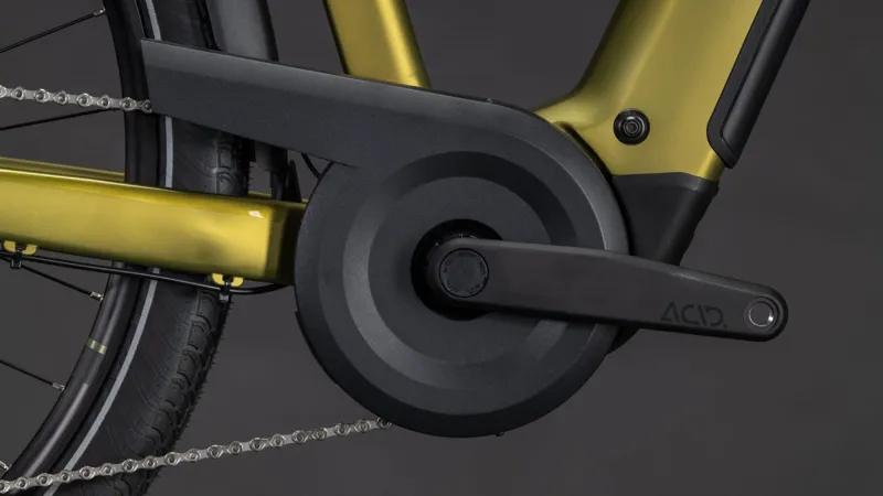 Cube Touring Hybrid Pro 800 Trapeze Electric Hybrid Bike 2026 in Goldenlime/Black-4