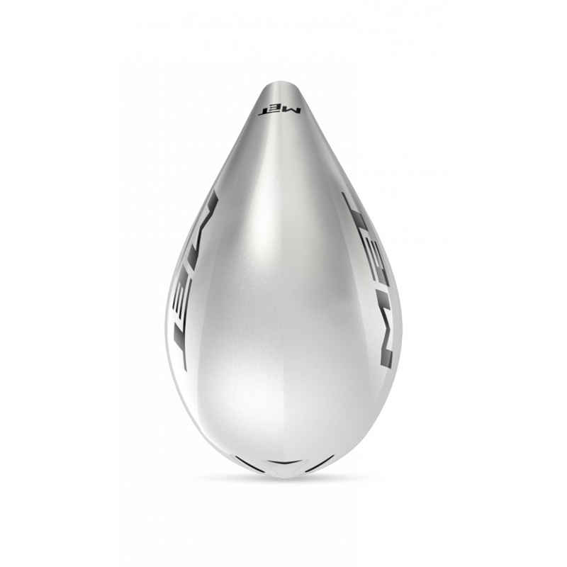 MET Drone II Wide Body Time Trial Helmet in White-3