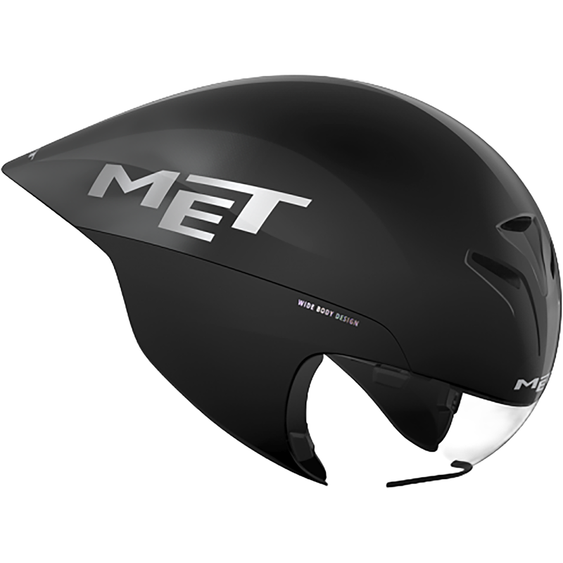 Balfes Bikes Met MET Drone II Wide Body Time Trial Helmet in Black | Free postage over £30, £10 off first order, price match & 0% finance.