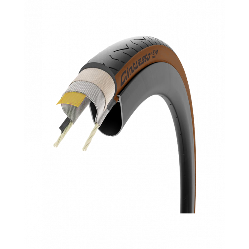 PIRELLI Cinturato EVO TLR Classic Tubeless Tyre in Tan-4