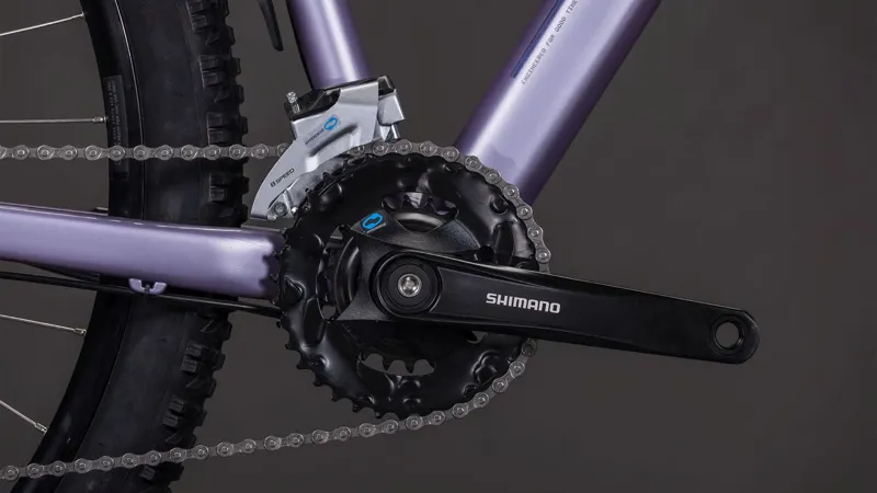 Cube Aim One Fe Hardtail Mountain Bike 2026 in Light Purple/Chrome-4