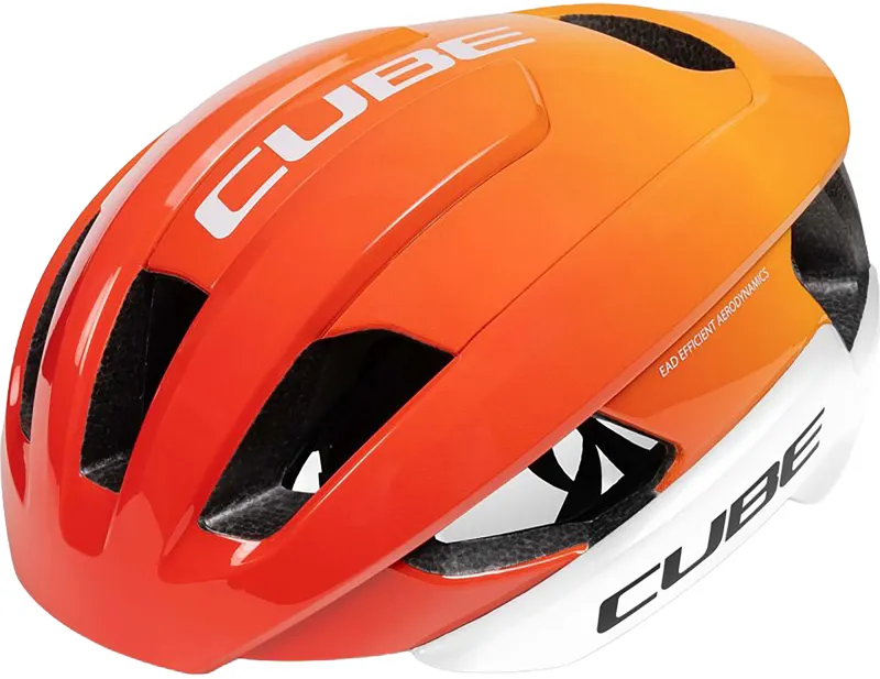 Balfes Bikes Cube CUBE HERON HELMET IN WHITE/ORANGE | Free postage over £30, £10 off first order, price match & 0% finance.