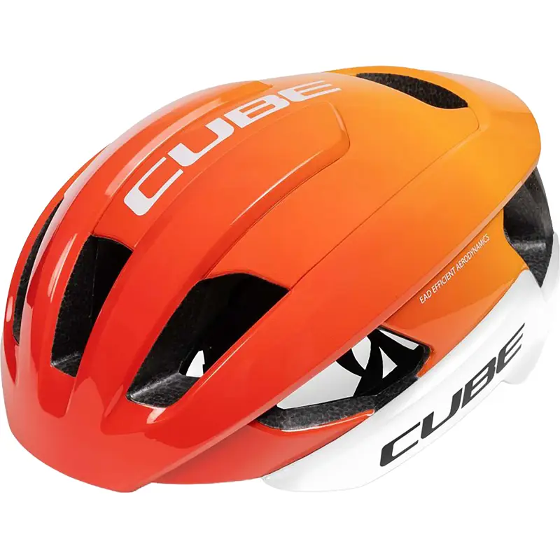 Balfes Bikes Cube CUBE HERON HELMET IN WHITE/ORANGE | Free postage over £30, £10 off first order, price match & 0% finance.