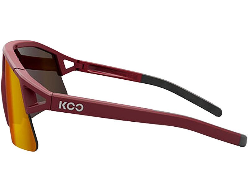 Koo Hype Sunglasses in Dark Red Matt/Red Mirror-2