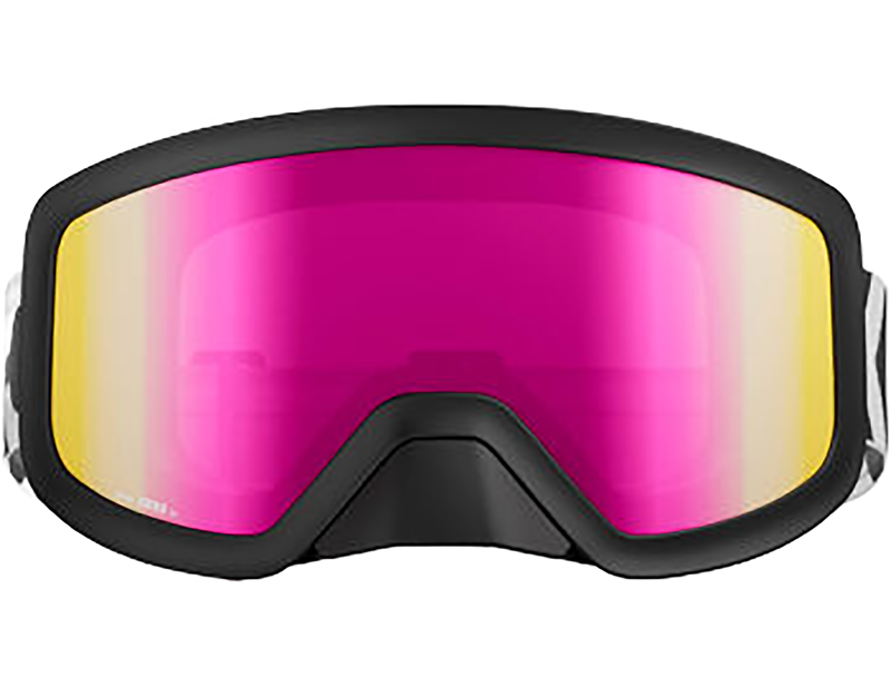 Koo Edge Goggles in Black/Pink Mirror-1