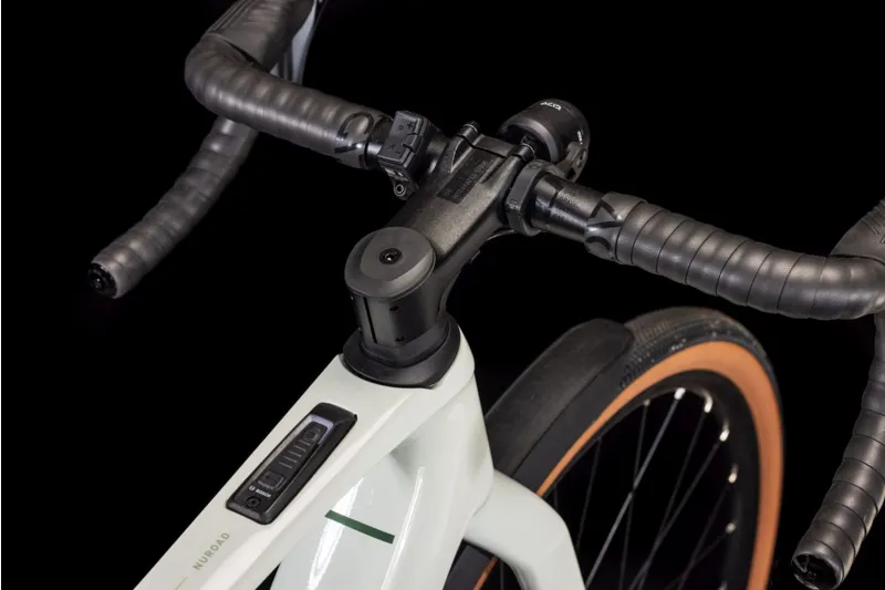 Cube Nuroad Hybrid C:62 Race FE 400x 29 Electric Road Bike 2024 in Desert Stone/Green-7