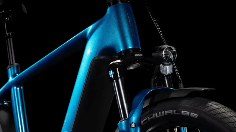 Cube Kathmandu Hybrid Ex 800 Electric Hybrid Bike 2025 in Electricblue/Chrome-5