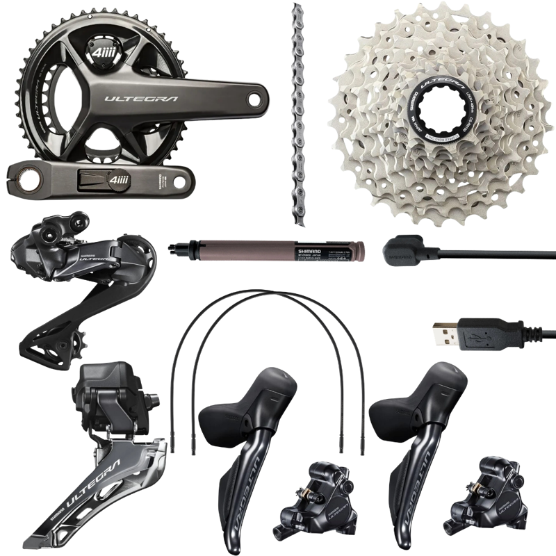 Balfes Bikes Balfe's Bikes Shimano Ultegra Di2 R8100 Groupset Bundle with 4iiii Precision 3+ PRO Dual-Sided Power Meter | Free postage over £30, £10 off first order, price match & 0% finance.