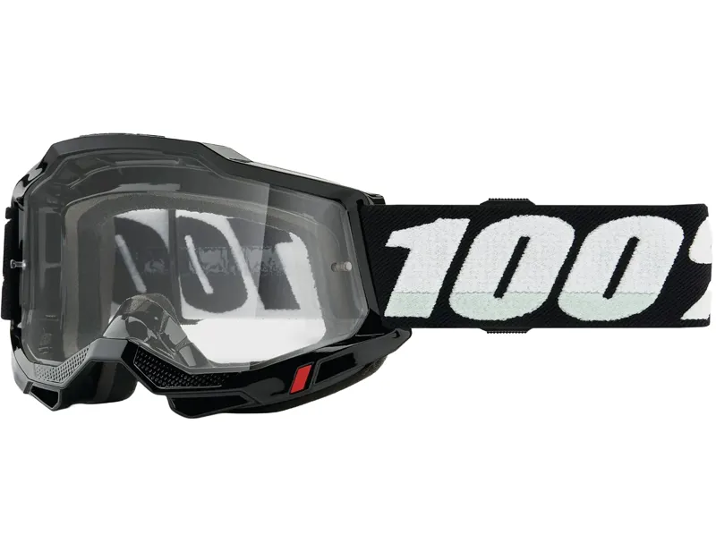 100% Accuri 2 Junior Goggles in Black / Clear