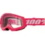 100% Strata 2 Clear Lens Goggles in Pink