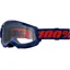 100% Strata 2 Clear Lens Goggles in Navy