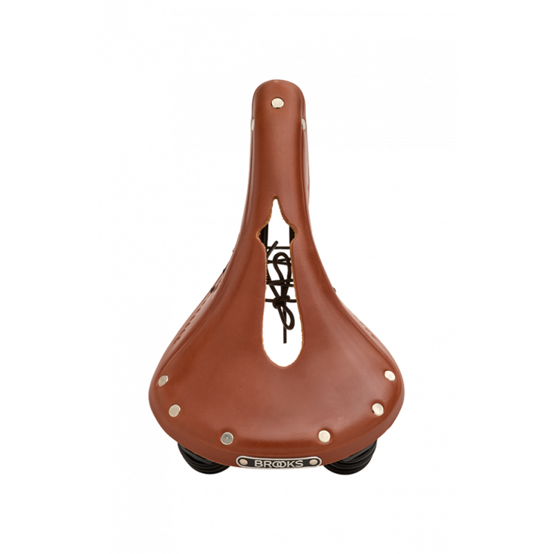 Brooks Flyer Carved Leather Saddle in Honey-2