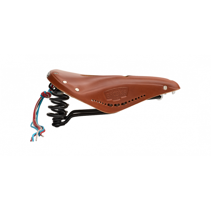 Brooks Flyer Carved Leather Saddle in Honey-1