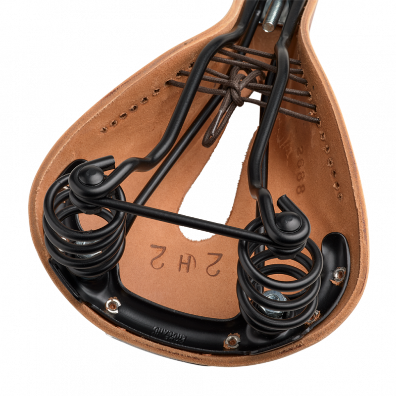 Brooks Flyer Carved Leather Saddle in Honey-4