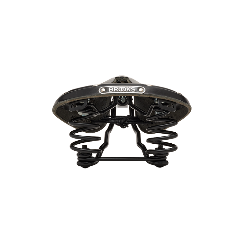 Brooks Flyer Carved Leather Saddle in Black-5