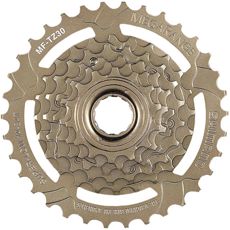 Shimano TZ30 6spd 14-34T Mega Range Freewheel in Bronze 