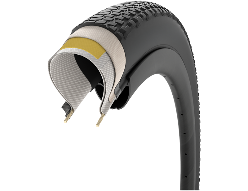 Pirelli Cinturato Gravel H High Performance 700c Tubeless Ready Tyre in Black-4