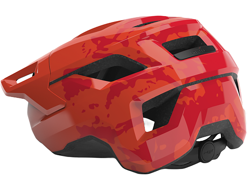 Met Shelter Youth Helmet 52-56cm in Red-1