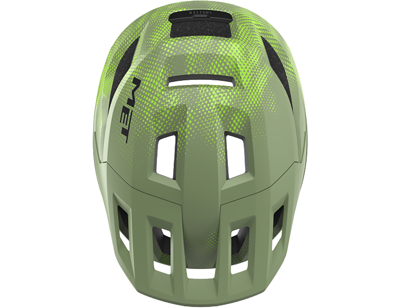 Met Shelter Youth Helmet 52-56cm in Lime Green-4