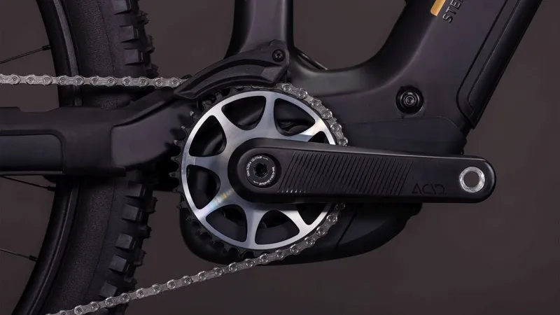 Cube Stereo Hybrid one44 HPC AT 800 Electric Full Suspension Mountain Bike 2026 in Carbon/Gold-3