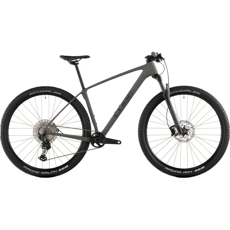 Balfes Bikes Cube Reaction C:62 One Hardtail Mountain Bike 2026 in Oldgrey/Black | Free postage over £30, £10 off first order, price match & 0% finance.