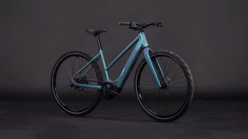 Cube Editor Hybrid SLT 400X Trapeze Electric Hybrid Bike 2026 In Smaragdgrey/Prism-7