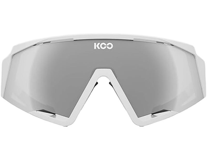 Koo Spectro Sunglasses in White/Super Silver Mirror-1