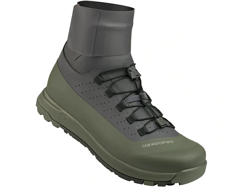 Crankbrothers Mallet Trail Speed Lace Seal SPD Shoes in Dark Grey/Forest