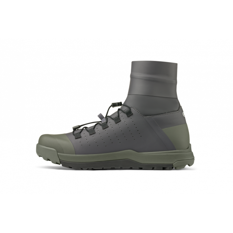 Crankbrothers Mallet Trail Speed Lace Seal SPD Shoes in Dark Grey/Forest-4