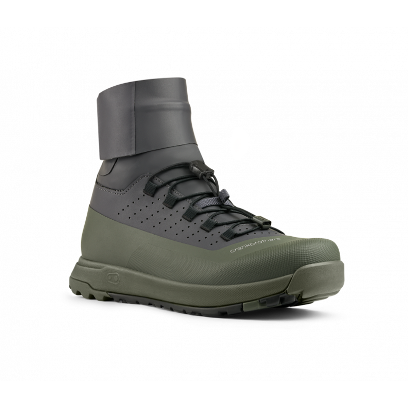 Crankbrothers Mallet Trail Speed Lace Seal SPD Shoes in Dark Grey/Forest-1