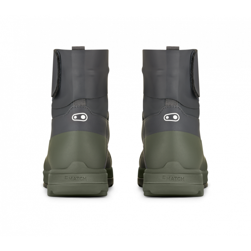 Crankbrothers Mallet Trail Speed Lace Seal SPD Shoes in Dark Grey/Forest-3