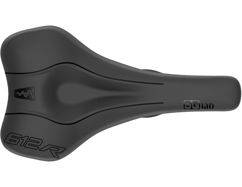 SQlab 612 Ergowave R Carbon Rail Saddle in Black-4