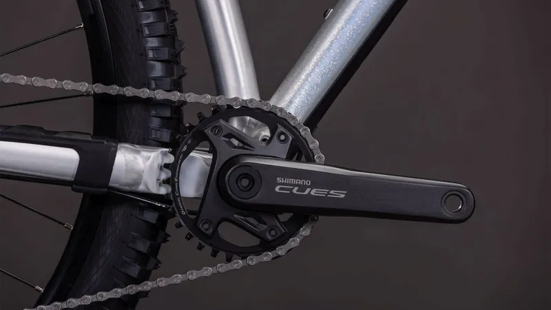 Cube Reaction TM One Hardtail Mountain Bike 2026 in Raw Metal/Blue-5