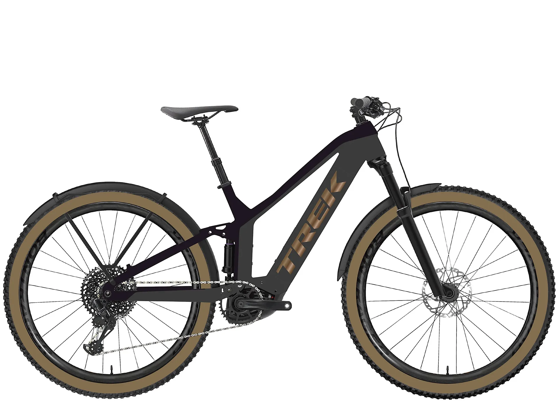 Trek Powerfly FS Equipped Electric Mountain Bike 2022 in Matte Black