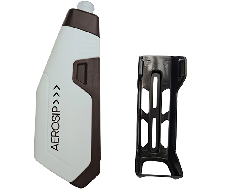 Aerosip Water Bottle and Cage in White