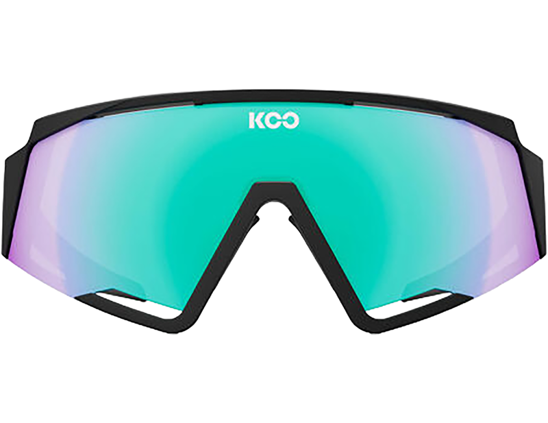Koo Spectro Sunglasses in Black Matt/Green Mirror-1