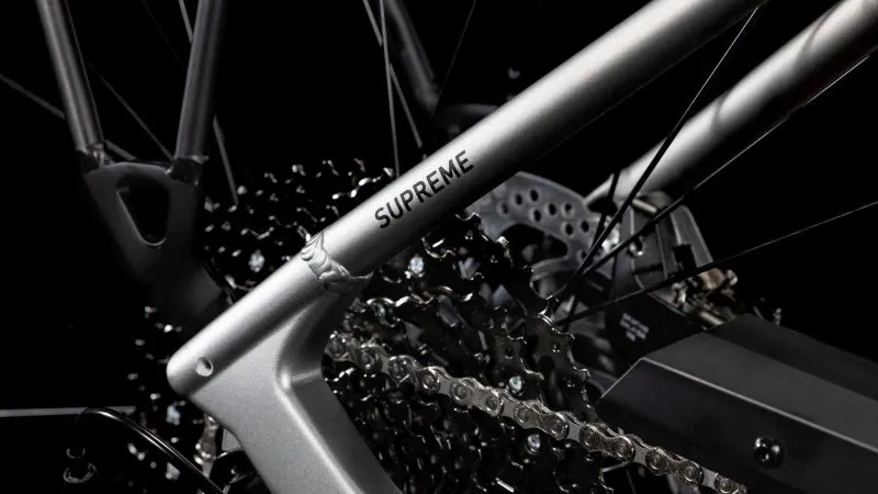 Cube Supreme Hybrid SLX 625 Easy Entry Electric Hybrid Bike 2026 in Grey/Lunar-4