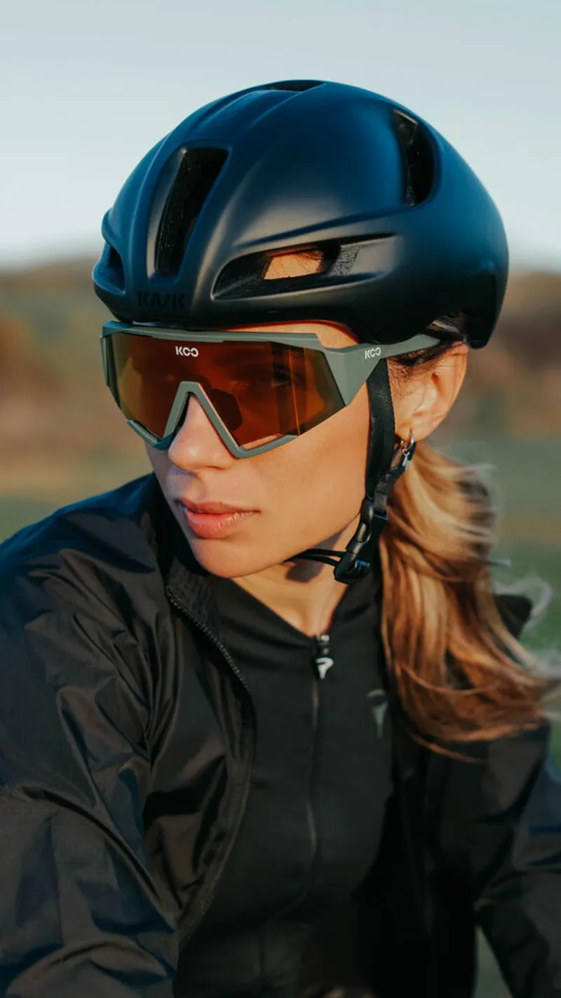 Koo Spectro Sunglasses in Green Matt/Orange Mirror-3