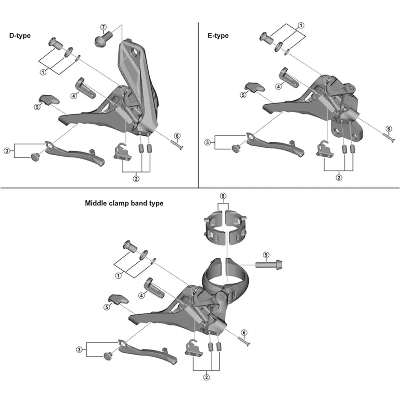 Balfes Bikes Shimano SM-AD17-S front derailleur clamp band adapters - 28.6 mm | Free postage over £30, £10 off first order, price match & 0% finance.