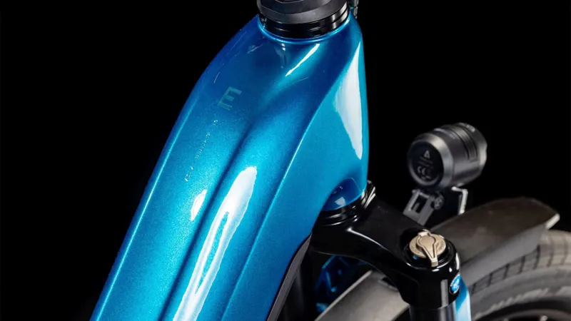 Cube Kathmandu Hybrid EX 800 Electric Hybrid Bike 2025 in Electric Blue/Chrome-1