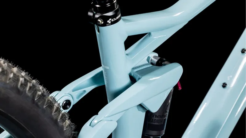 Cube Stereo One22 Pro Full Suspension Mountain Bike 2025 in Skyblue/White-2