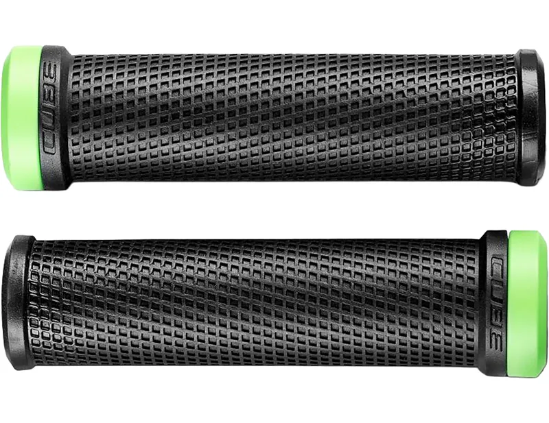 Balfes Bikes Cube Race Grips in Black/Green | Free postage over £30, £10 off first order, price match & 0% finance.