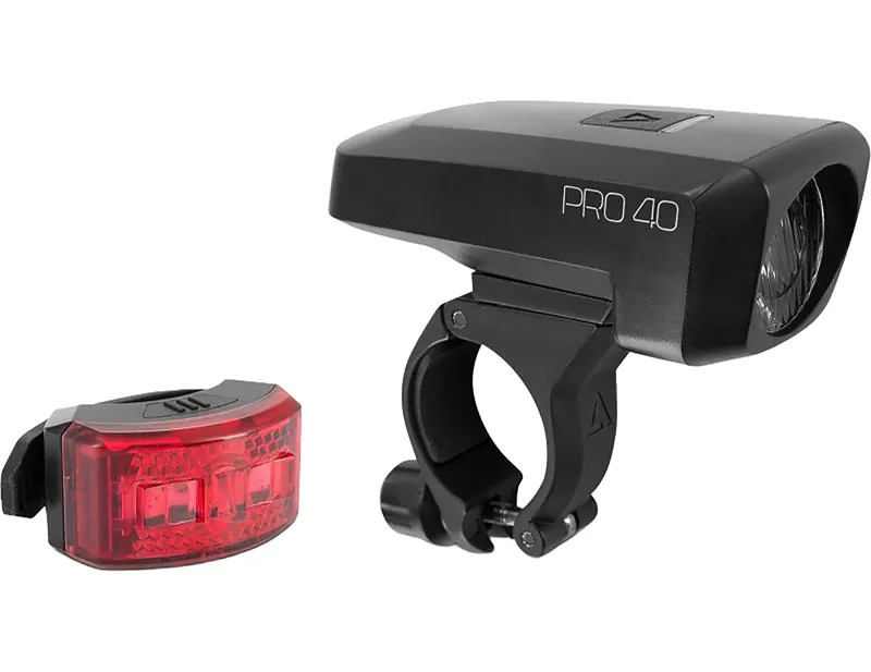 Balfes Bikes Acid Light Set Pro 40 in Black | Free postage over £30, £10 off first order, price match & 0% finance.