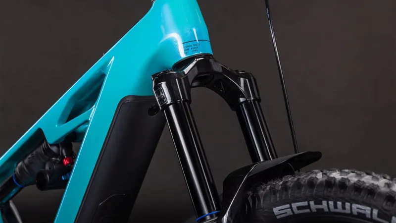 Cube Stereo Hybrid One77 HPC Race 800 Electric Mountain Bike 2026 in Swimmingpool/Black-4