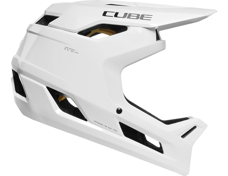 Cube Descender Full Face MIPS Helmet in X Actionteam White-2
