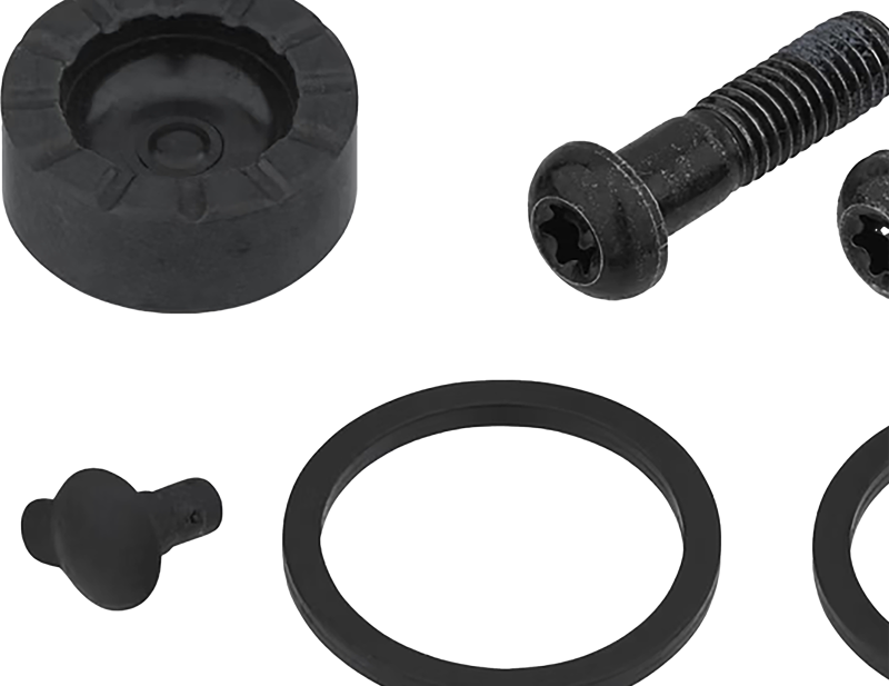 Balfes Bikes Sram Spare - Disc Brake Caliper Piston Service Kit - Includes 2 Pistons 2 Piston Black Bolts Seals Bleed Screw and O-Rings - Force AXS D1 2021: | Free postage over £30, £10 off first order, price match & 0% finance.