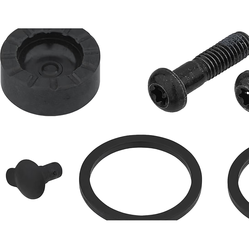 Balfes Bikes Sram Spare - Disc Brake Caliper Piston Service Kit - Includes 2 Pistons 2 Piston Black Bolts Seals Bleed Screw and O-Rings - Force AXS D1 2021: | Free postage over £30, £10 off first order, price match & 0% finance.