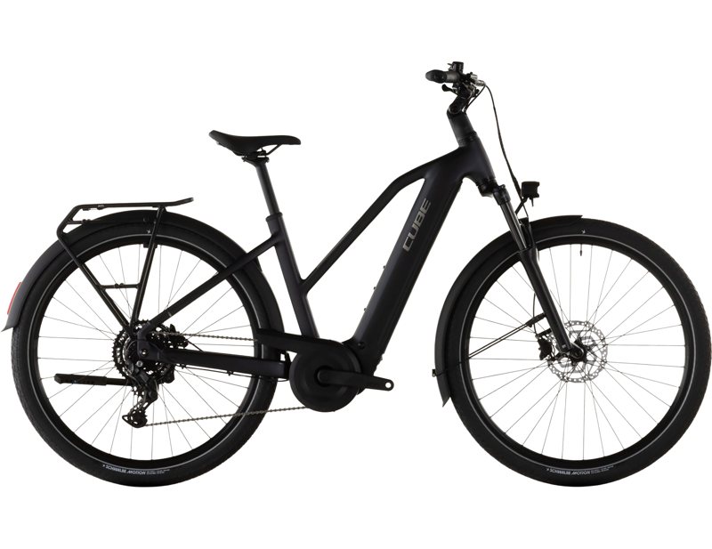 Balfes Bikes Cube Touring Hybrid One 600 Trapeze Hybrid Bike 2026 in Coal/Chrome | Free postage over £30, £10 off first order, price match & 0% finance.